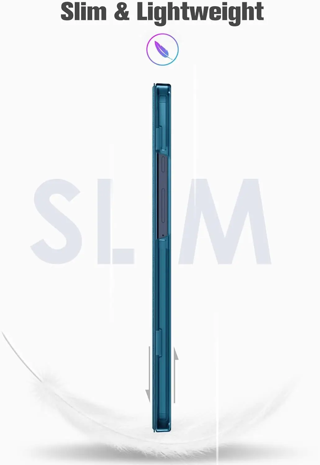 Fintie ülimalt õhuke kaitseümbris Samsung Galaxy Tab A9 8,7" 2023 (SM-X110/X115/X117) - Sinine - Pilt 4