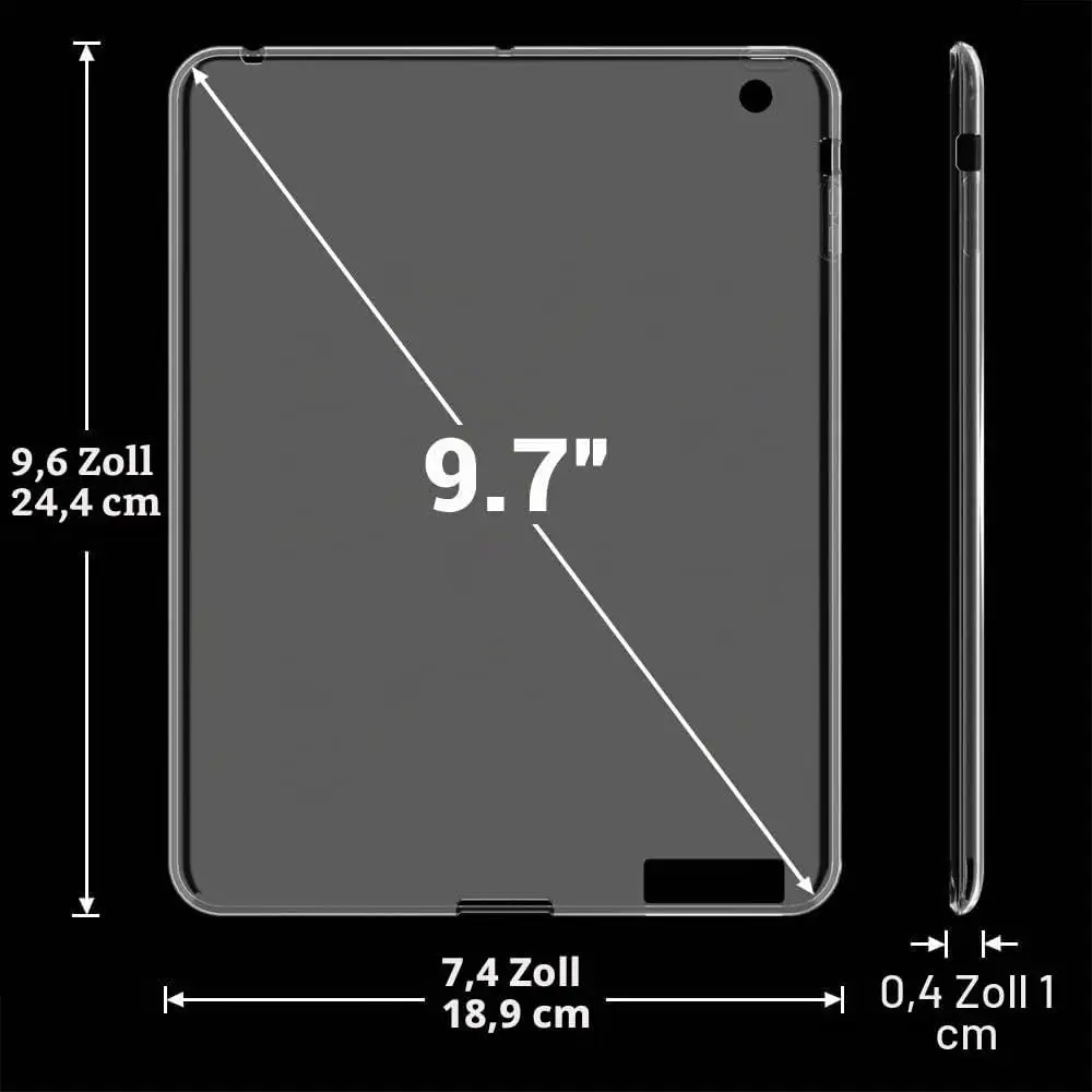 Asgens läbipaistev kaitseümbris iPad 2., 3. ja 4. põlvkonna 9,7" (2011/2012) - Pilt 3