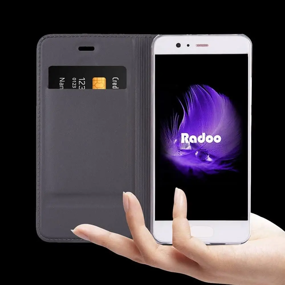 Radoo rahakott-kaitseümbris Huawei P10 telefonile - Must - Pilt 2