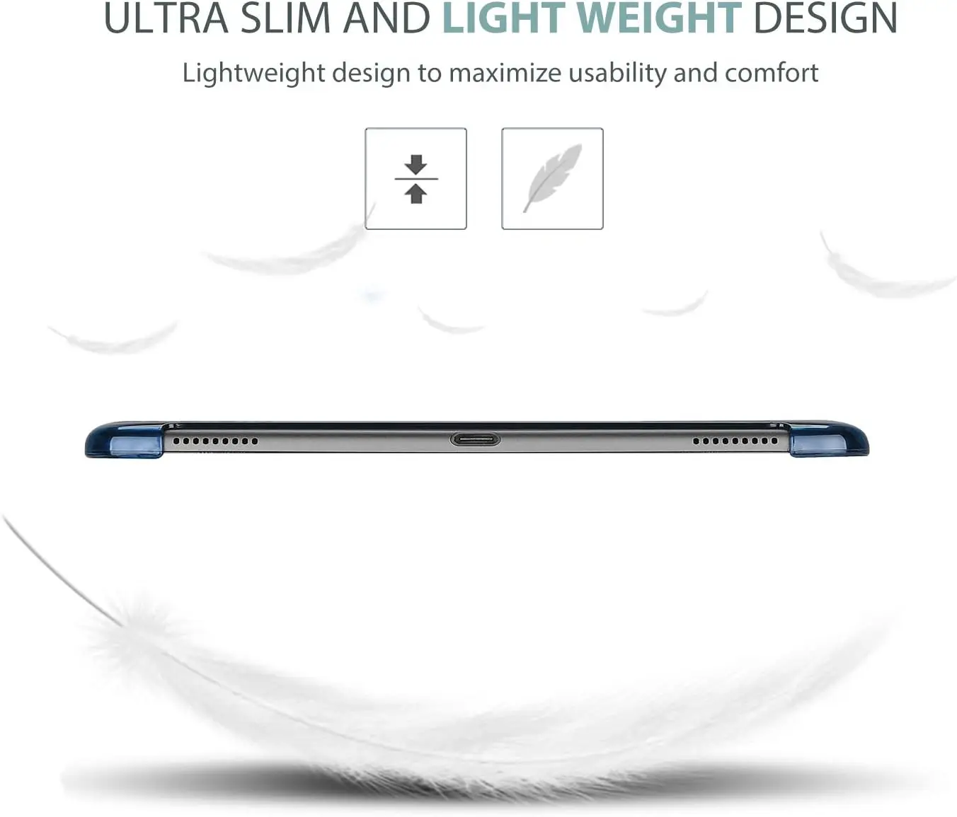 ProCase õhuke kaitseümbris Samsung Galaxy Tab A 10,1" 2019 jaoks - Sinine - Pilt 5