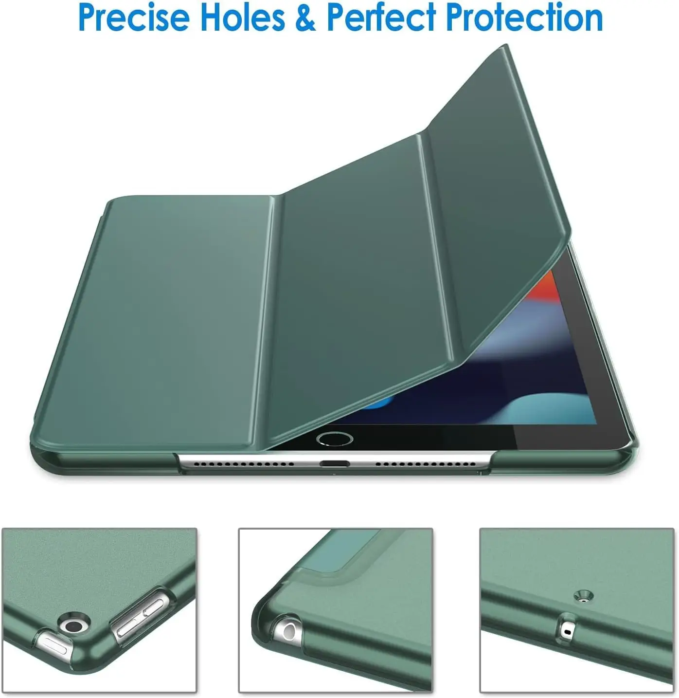 Digital Vanguard nutikas magnetiline kaitseümbris iPad 10,2" (9., 8. ja 7. Gen) - Roheline - Pilt 2
