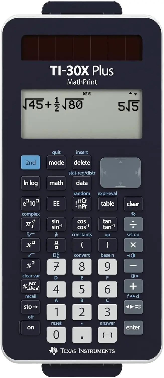 Texas Instruments TI-30X Plus MathPrint Kalkulaator - Tumesinine - Pilt 2