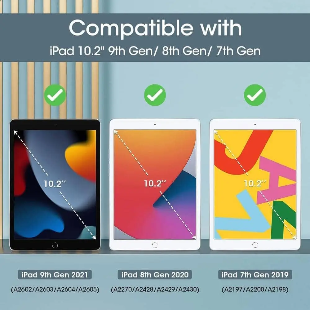 Digital Vanguard nutikas magnetiline kaitseümbris iPad 10,2" (9., 8. ja 7. Gen) - Roheline - Pilt 6