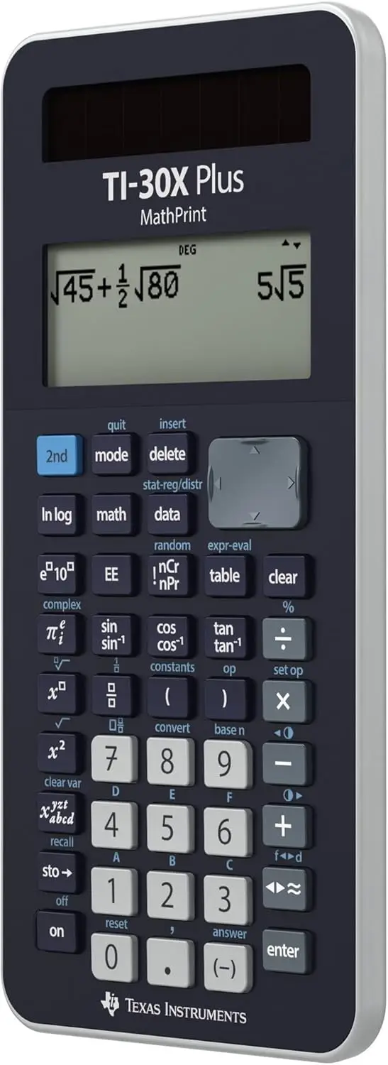 Texas Instruments TI-30X Plus MathPrint Kalkulaator - Tumesinine - Pilt 4