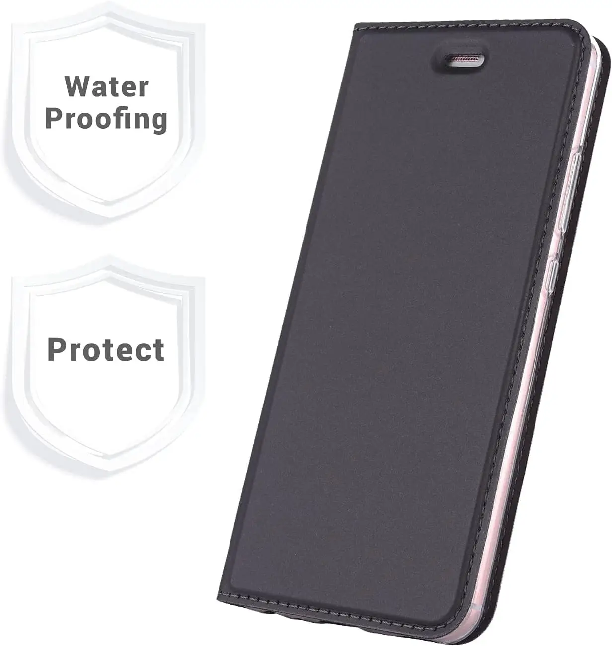 Radoo rahakott-kaitseümbris Huawei P10 telefonile - Must - Pilt 3