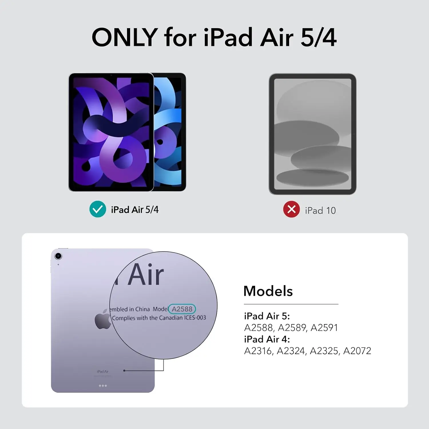 ESR Zero Series läbipaistev kaitseümbris iPad Air 11" (2024 / M2)/5th/4th Gen. (2022/2020) - Pilt 2