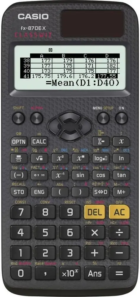 Casio FX-87DE Plus teaduslik kalkulaator (saksa keeles)