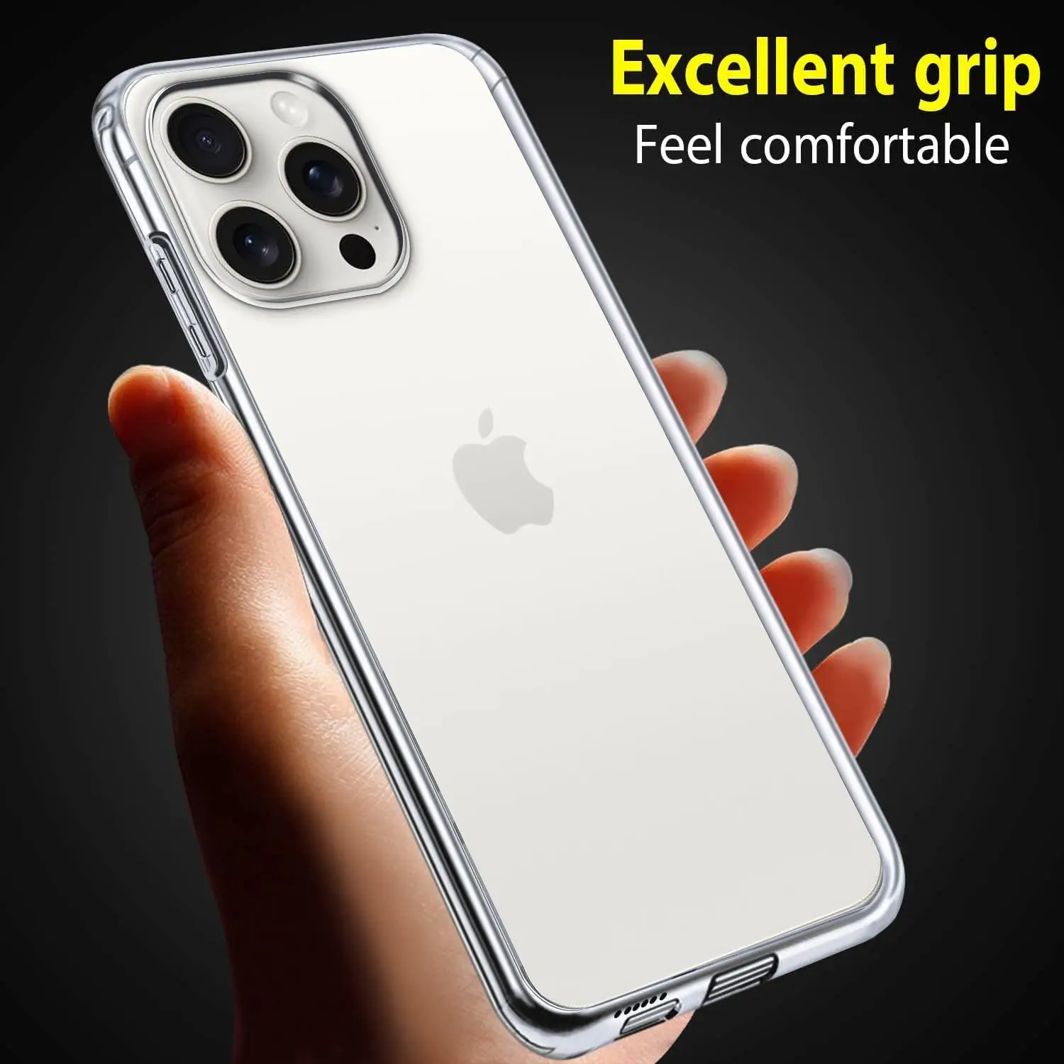 ZYIMOU 360° läbipaistev silikoonist kaitseümbris iPhone 15 Pro Max - Pilt 2