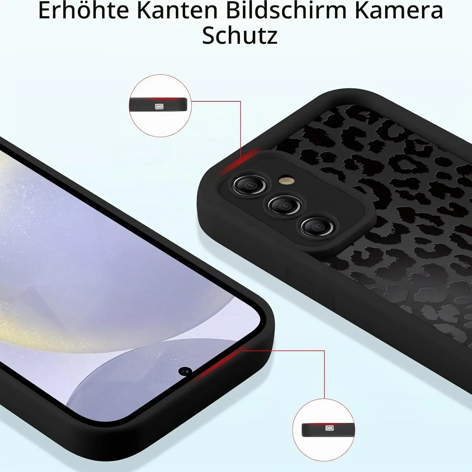 ZhouFan Kaitseümbris Samsung Galaxy S25 5G- Leopardi Must - Pilt 2