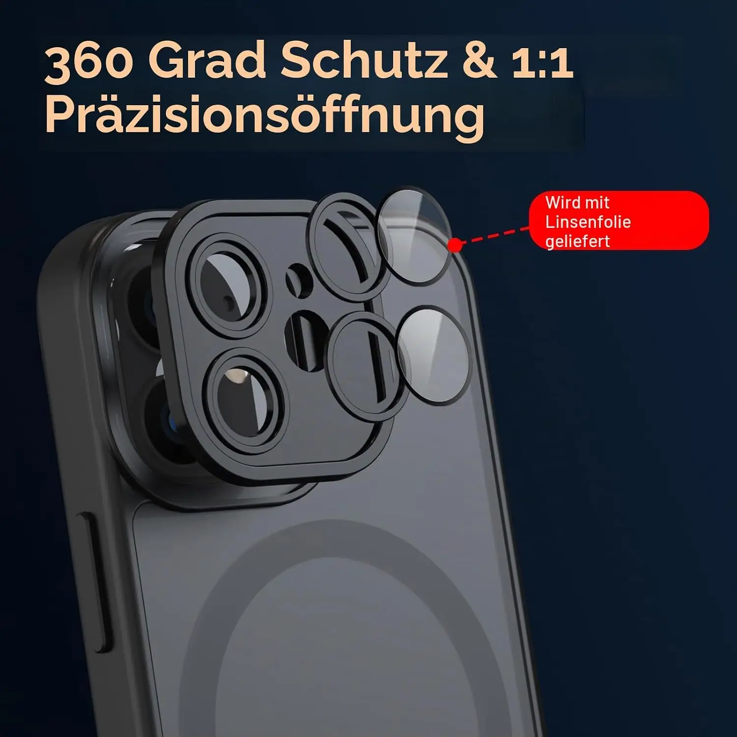Nupcknn MagSafe ühilduvusega magnetiga kaitseümbris iPhone 12 Mini - Must - Pilt 3
