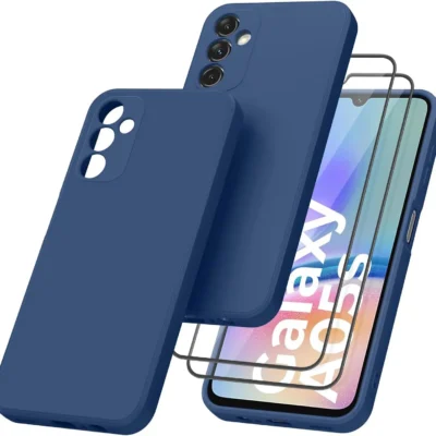 Wanme Kaitseümbris Samsung Galaxy A05s+Kaitseklaas- Tumesinine