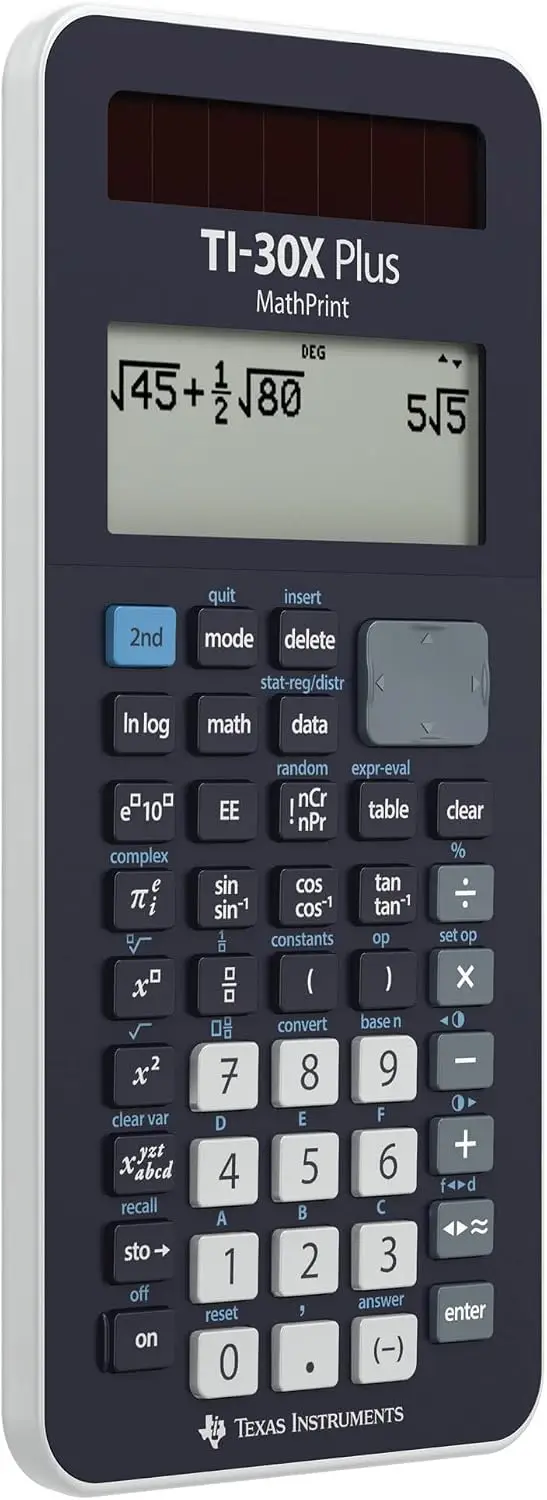 Texas Instruments TI-30X Plus MathPrint Kalkulaator - Tumesinine - Pilt 3