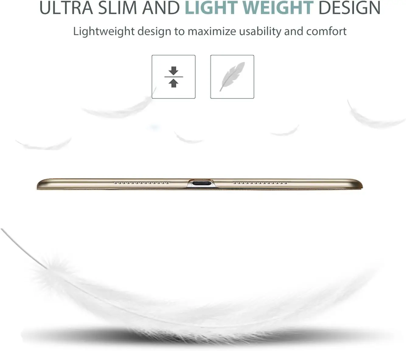 ProCase õhuke kaitseümbris iPad Air 3 10,5" (2019) ja iPad Pro 10,5" (2017) - Kuldne - Pilt 7