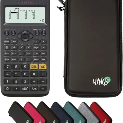 Casio FX-82DE X ClassWiz teaduslik kalkulaator koos kaitseümbrisega (saksa keeles)