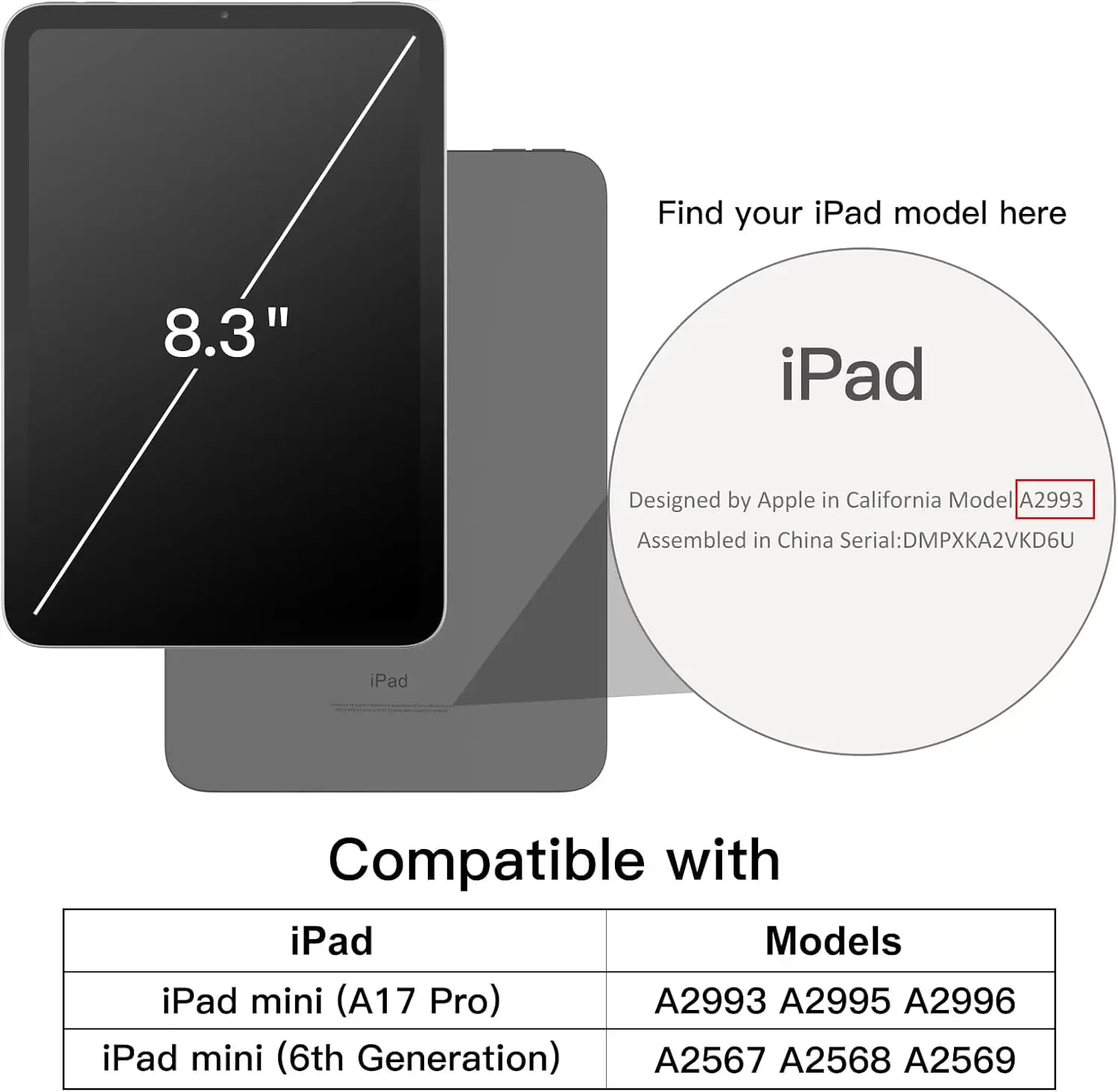 JETech Kaitseümbris iPad Mini 7 A17 Pro 2024 ja iPad Mini 6 2021- Must - Pilt 2
