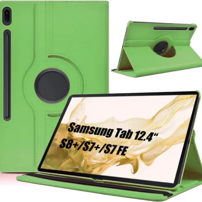 Dlahaby 360° pöörlev kaitseümbris Samsung Galaxy Tab S8+ S8 Plus (2022) – Roheline