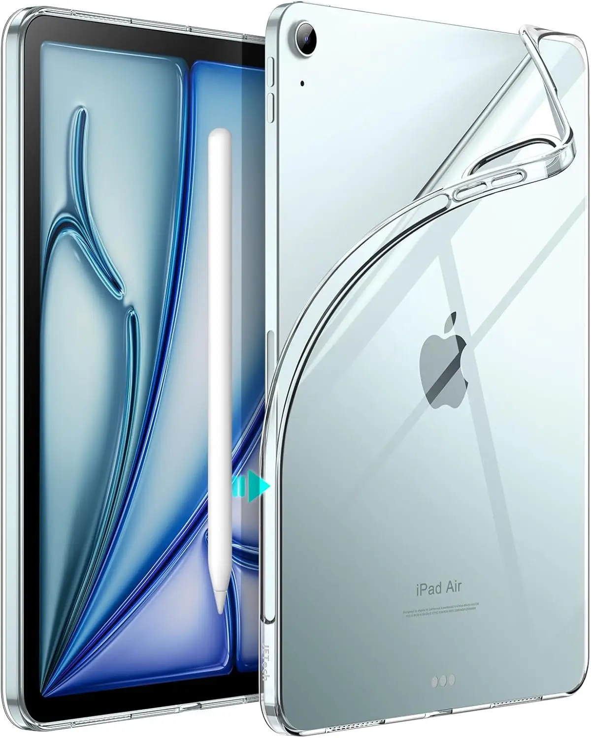 JETech läbipaistev TPU kaitseümbris iPad Air 11" (M3/M2 2025/2024) / iPad Air 5/4 (2022/2020)