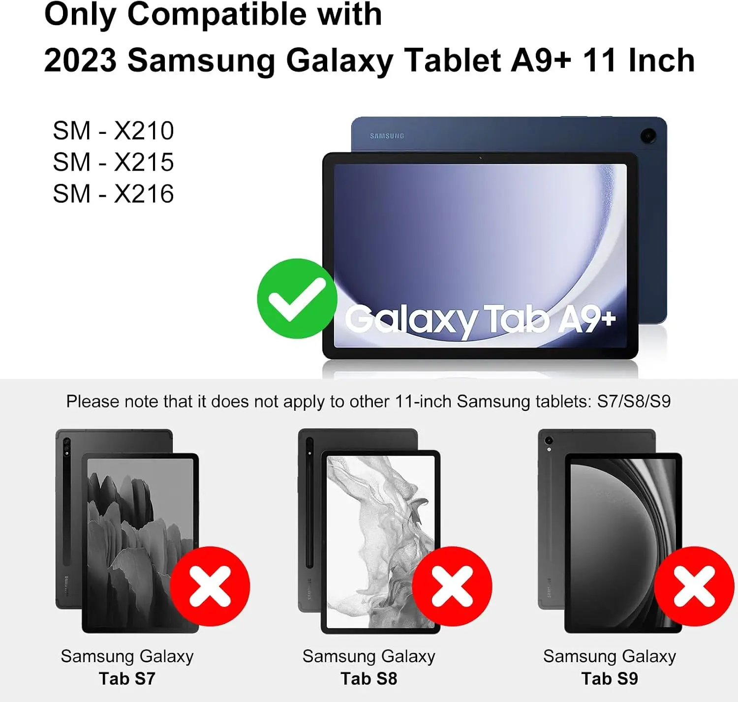 DLveer Kaitseümbris Samsung Galaxy Tab A11+ Plus ja A9+ Plus 11" tahvelarvutitele - Pilt 6
