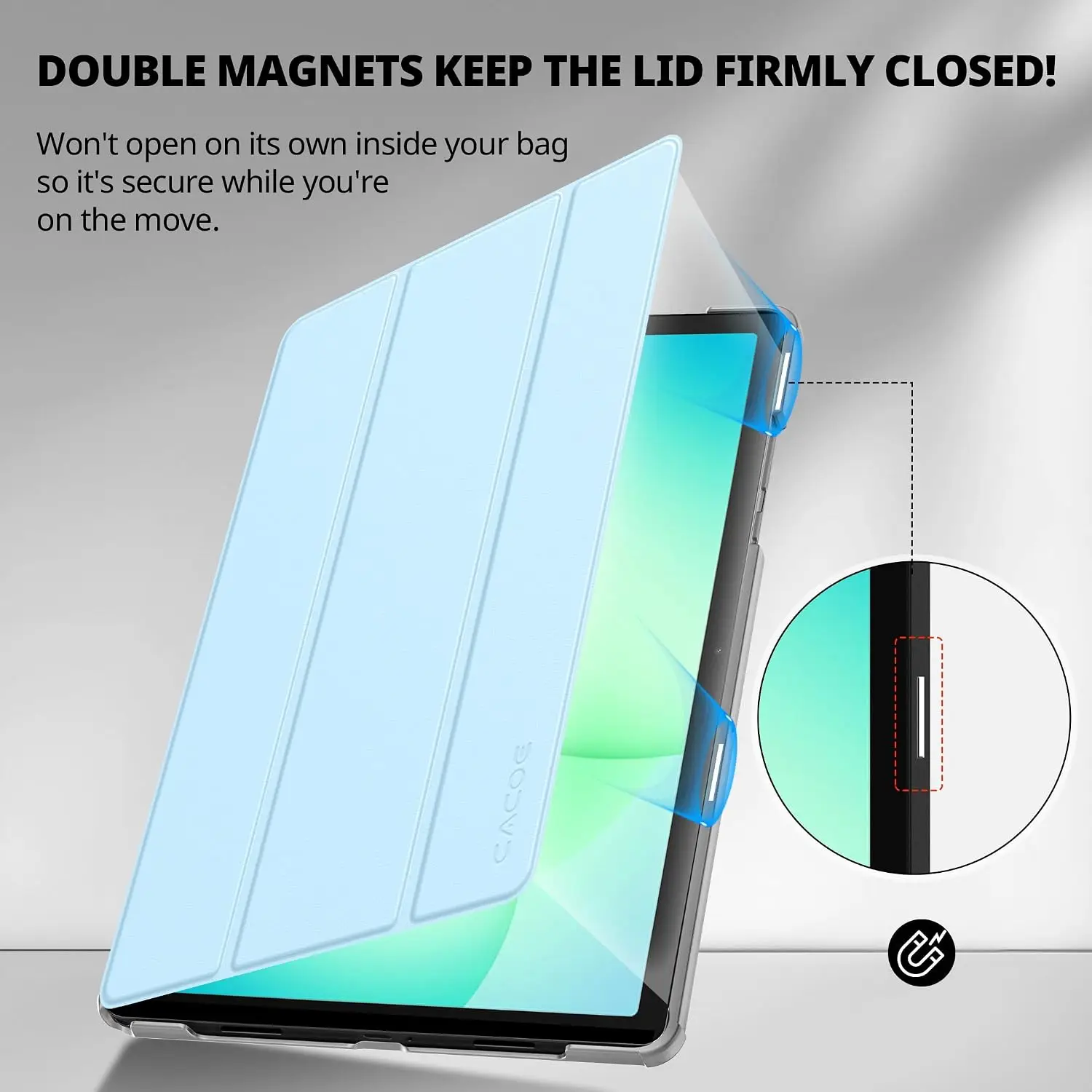 CACOE kaitseümbris koos karastatud klaasiga Samsung Galaxy Tab A11+ / A9+ 11" tahvelarvutile - Pilt 4