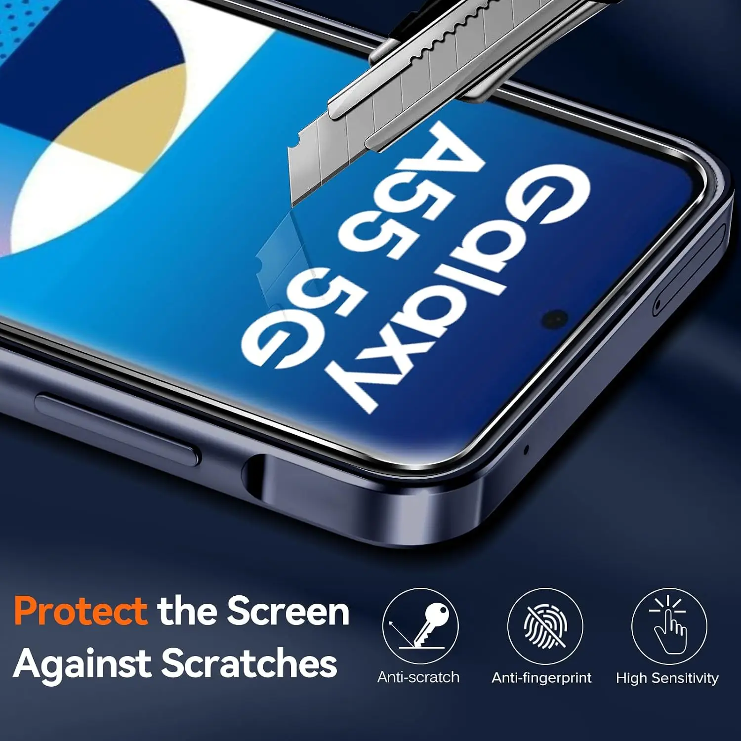 Ivoler kaitsekomplekt Samsung Galaxy A55 5G telefonile (2 kaitseklaasi + ümbris) - Pilt 2