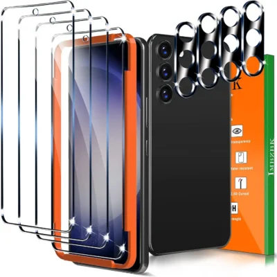 IMBZBK kaitsekomplekt Samsung Galaxy S23 telefonile (3x kaitseklaasi + 4x kaamera kaitset)