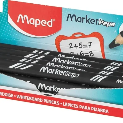 Maped Marker’peps Wood 12-osaline mustade tahvlikriit-pliiatsite komplekt