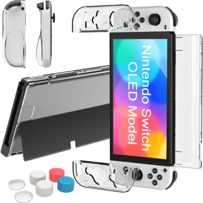 Teyomi dokitav läbipaistev kaitseümbris Nintendo Switch OLED (2021) konsoolile