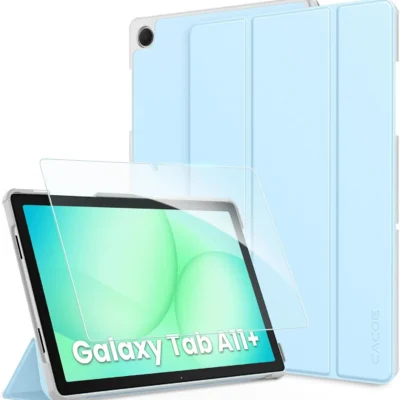 CACOE kaitseümbris koos karastatud klaasiga Samsung Galaxy Tab A11+ / A9+ 11″ tahvelarvutile