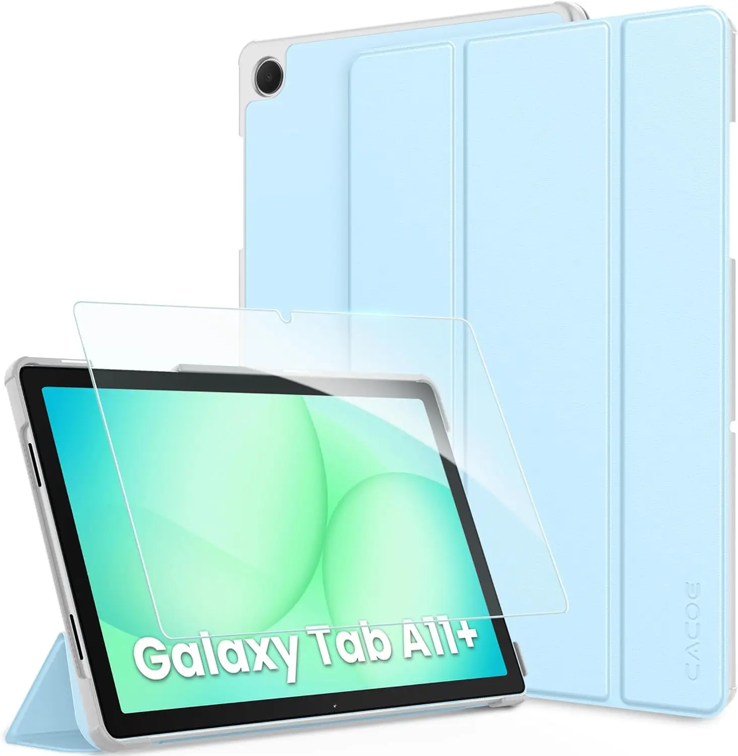 CACOE kaitseümbris koos karastatud klaasiga Samsung Galaxy Tab A11+ / A9+ 11" tahvelarvutile