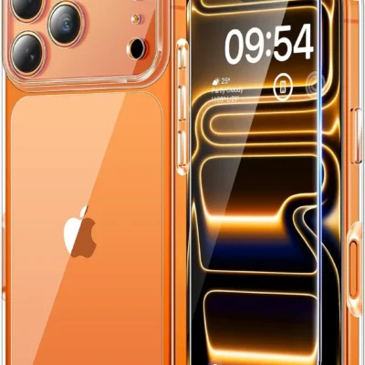 TAURI läbipaistev kaitseümbris ekraanikaitseklaasiga iPhone 17 Pro Max