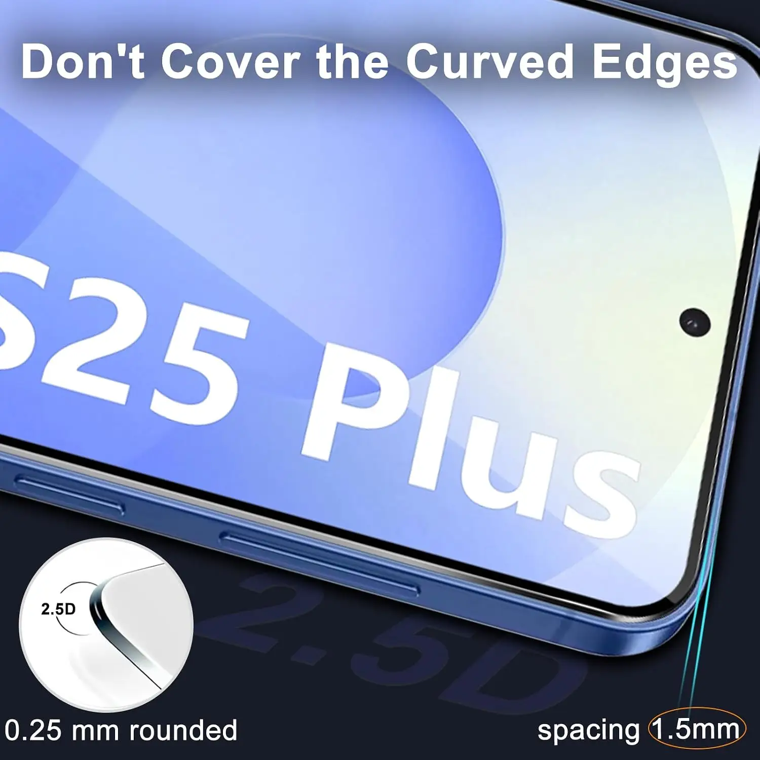 GeeMee Karastatud kaitseklaasi ja kaamerakaitse komplekt Samsung Galaxy S25 Plus 5G - Pilt 3