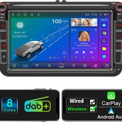 Woibugee 8-tolline Android auto multimeediakeskus VW, Seat ja Skoda mudelitele