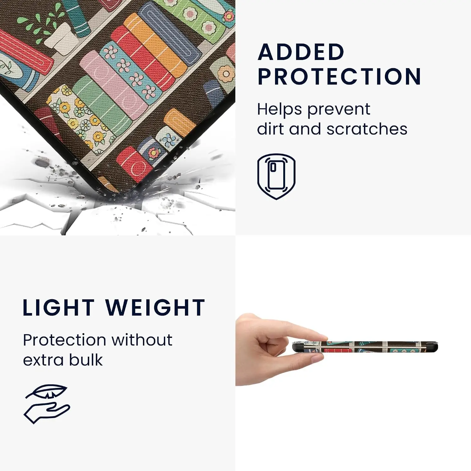 kwmobile kaitseümbris Kobo Libra Colour e-lugerile - Pilt 4