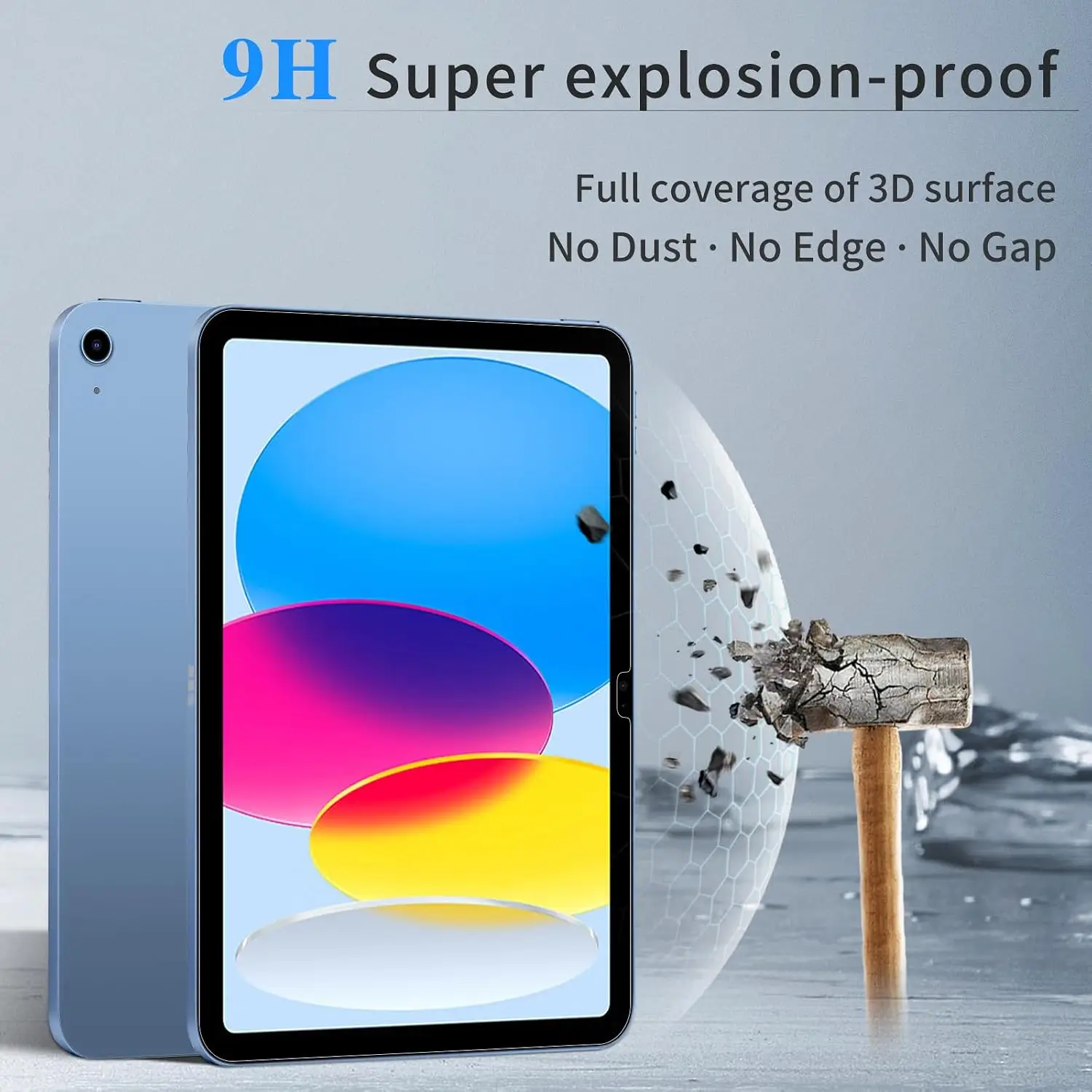 LKOOZO ekraanikaitseklaas iPad A16 11. Gen (11", 2025) ja 10. Gen (10.9", 2022) tahvelarvutitele - Pilt 4