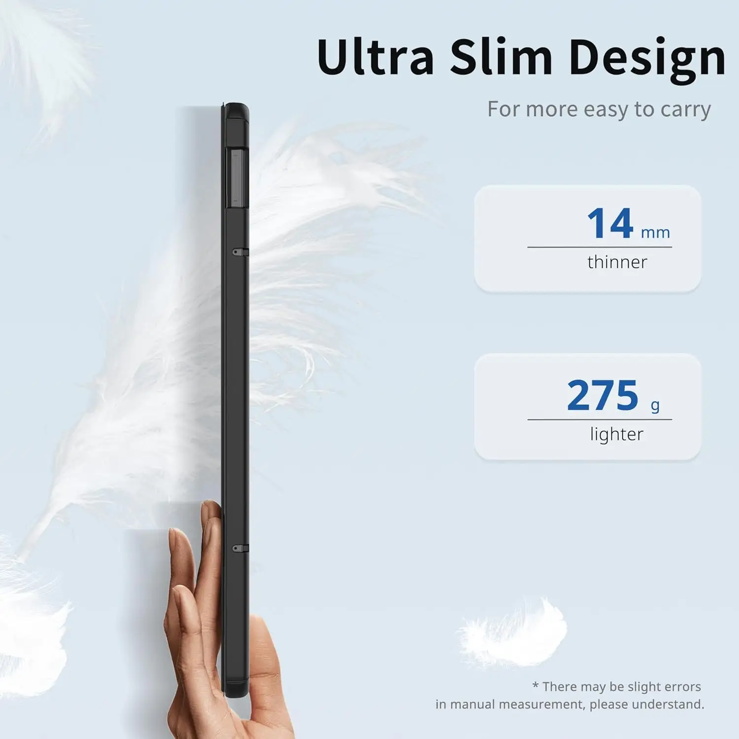EasyAcc õhuke kaitseümbris Redmi Pad Pro 12,1" (2024) - Must - Pilt 3