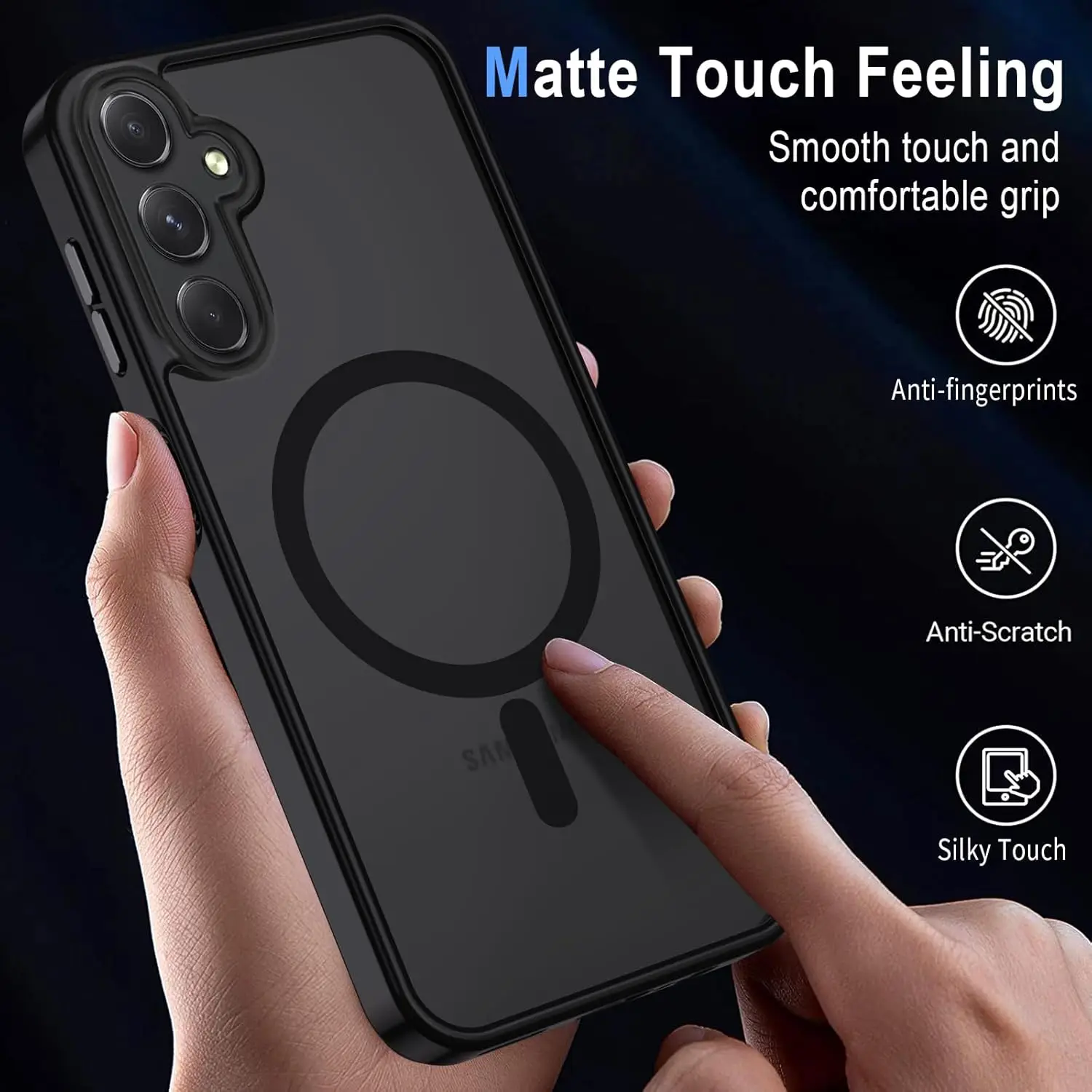 Xtcase Magnetiga Kaitseümbris Samsung Galaxy A25 5G- Must - Pilt 2