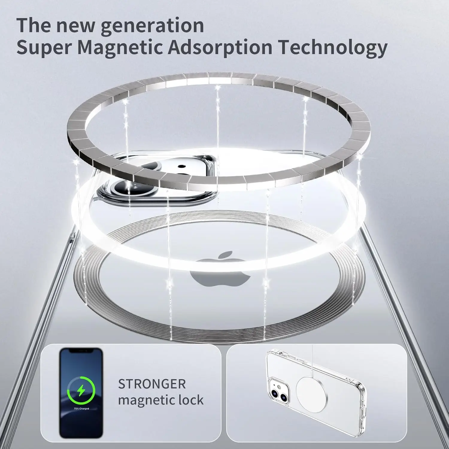 Pkiegrn läbipaistev magnetiline kaitseümbris iPhone 12 / 12 Pro - Pilt 2
