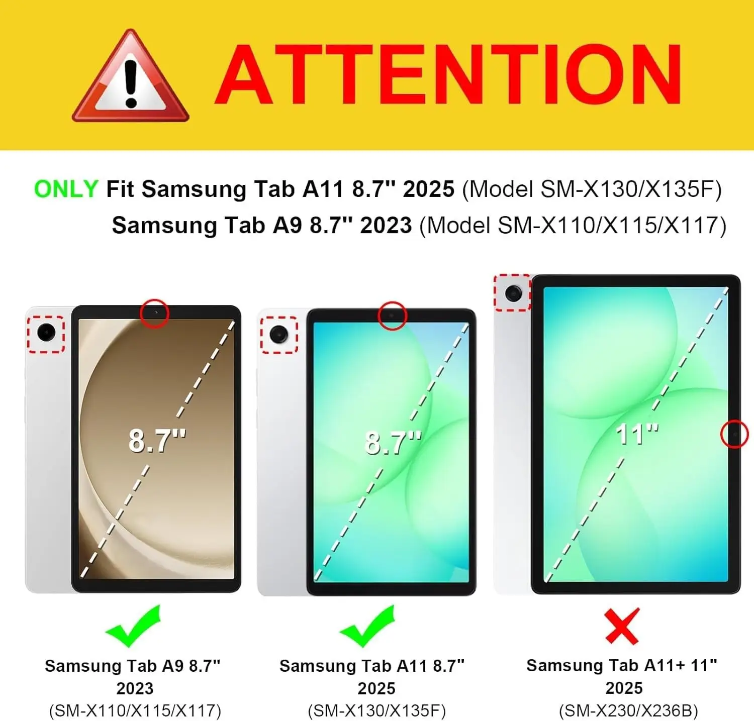 Fintie ülimalt õhuke kaitseümbris Samsung Galaxy Tab A9 8,7" 2023 (SM-X110/X115/X117) - Sinine - Pilt 2