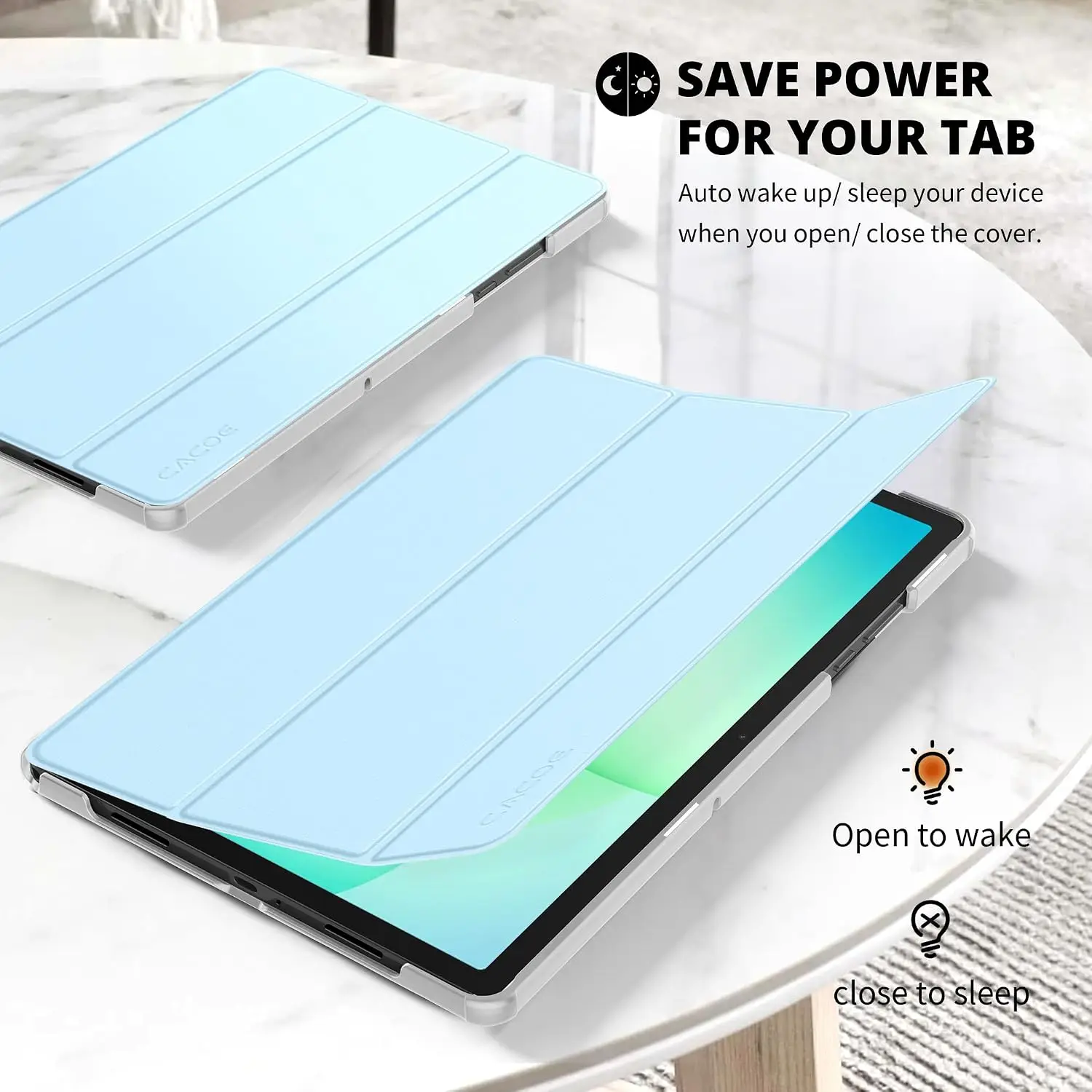 CACOE kaitseümbris koos karastatud klaasiga Samsung Galaxy Tab A11+ / A9+ 11" tahvelarvutile - Pilt 3