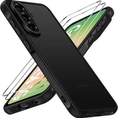 Ivoler Kaitseümbris+ Kaitseklaasid (2tk) Samsung Galaxy A56 5G- Must
