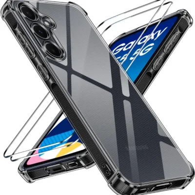 Ivoler kaitsekomplekt Samsung Galaxy A55 5G telefonile (2 kaitseklaasi + ümbris)