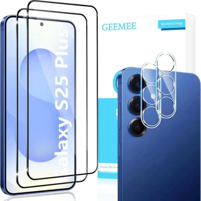 GeeMee Karastatud kaitseklaasi ja kaamerakaitse komplekt Samsung Galaxy S25 Plus 5G