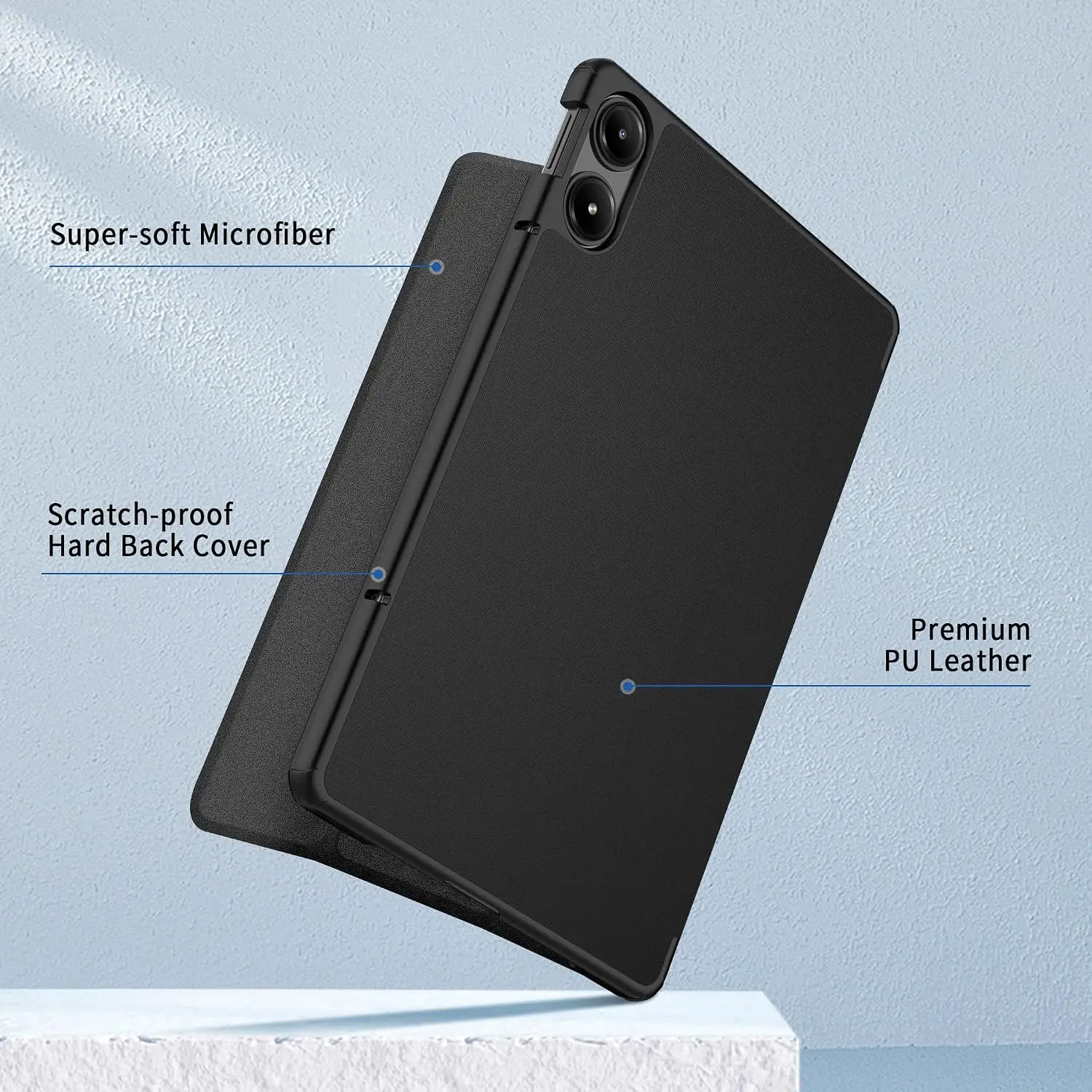 EasyAcc õhuke kaitseümbris Redmi Pad Pro 12,1" (2024) - Must - Pilt 5
