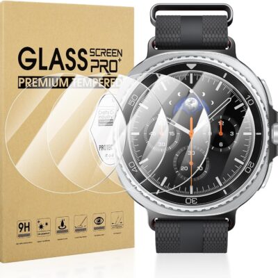 Diruite 3-osaline ekraanikaitseklaaside komplekt Samsung Galaxy Watch 8 Classic (46 mm) nutikellale