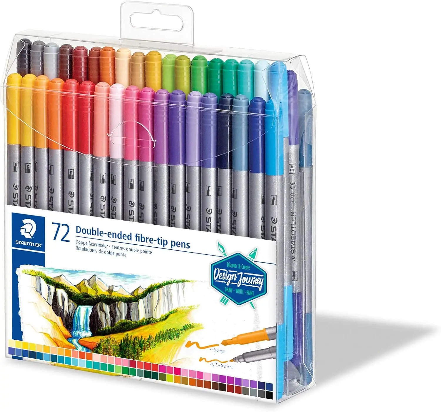 STAEDTLER Design Journey 3200 kahepoolsed viltpliiatsid (72tk) - Pilt 3