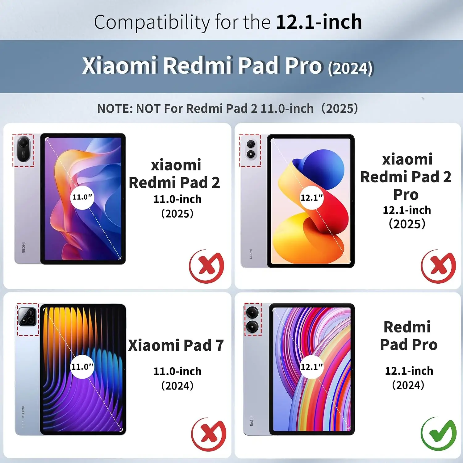 EasyAcc õhuke kaitseümbris Redmi Pad Pro 12,1" (2024) - Must - Pilt 2