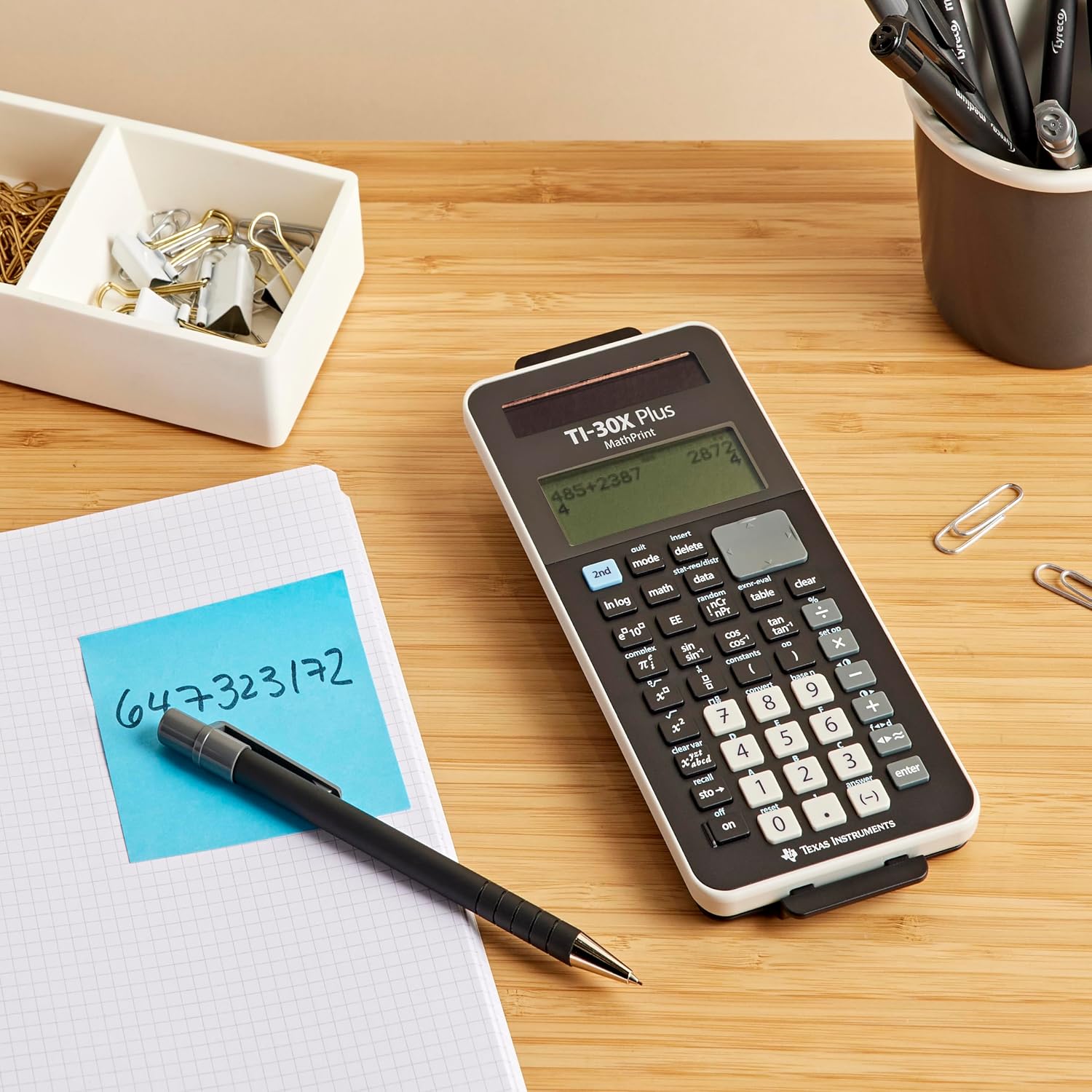 Texas Instruments TI-30X Plus MathPrint Kalkulaator - Tumesinine - Pilt 5