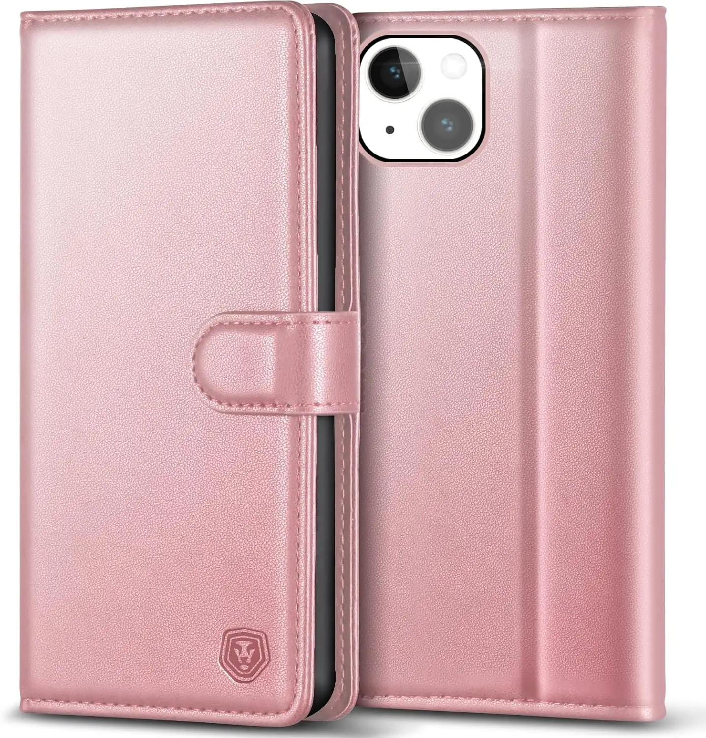 Kuafcase raamatu tüüpi kaitseümbris iPhone 14 Plus- Roosa