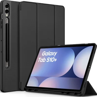 EasyAcc kaitseümbris Samsung Galaxy Tab S10+ Plus (2024)/ S9 FE+/S9+ Plus (2023) 12,4″ – Must
