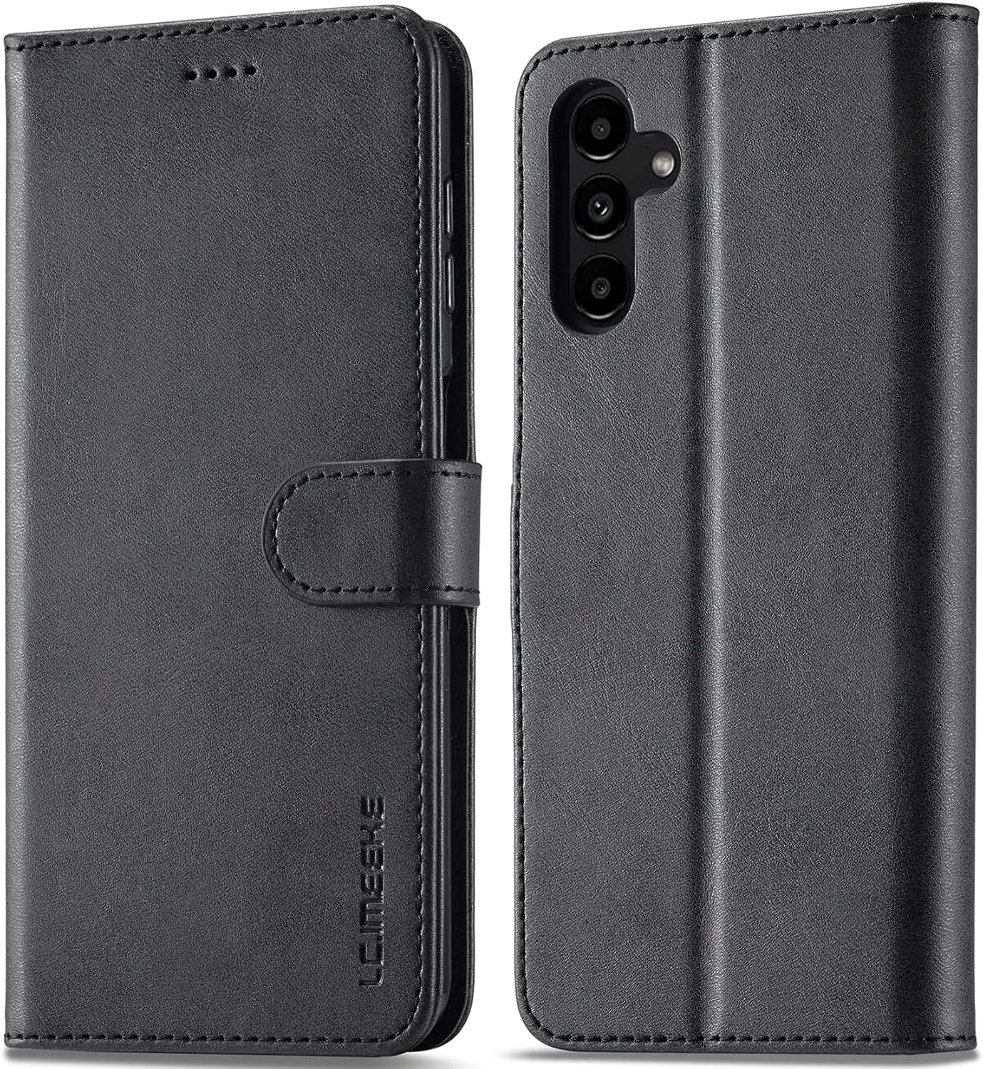 Waurz Nahast Telefoniümbris Samsung A34 5G- Must